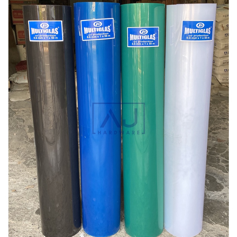 PROMO MURAH Penutup Pagar Plastik Multiglas Fiber Pagar Rumah Fiber Pagar Plastik Motif Polos Tebal 