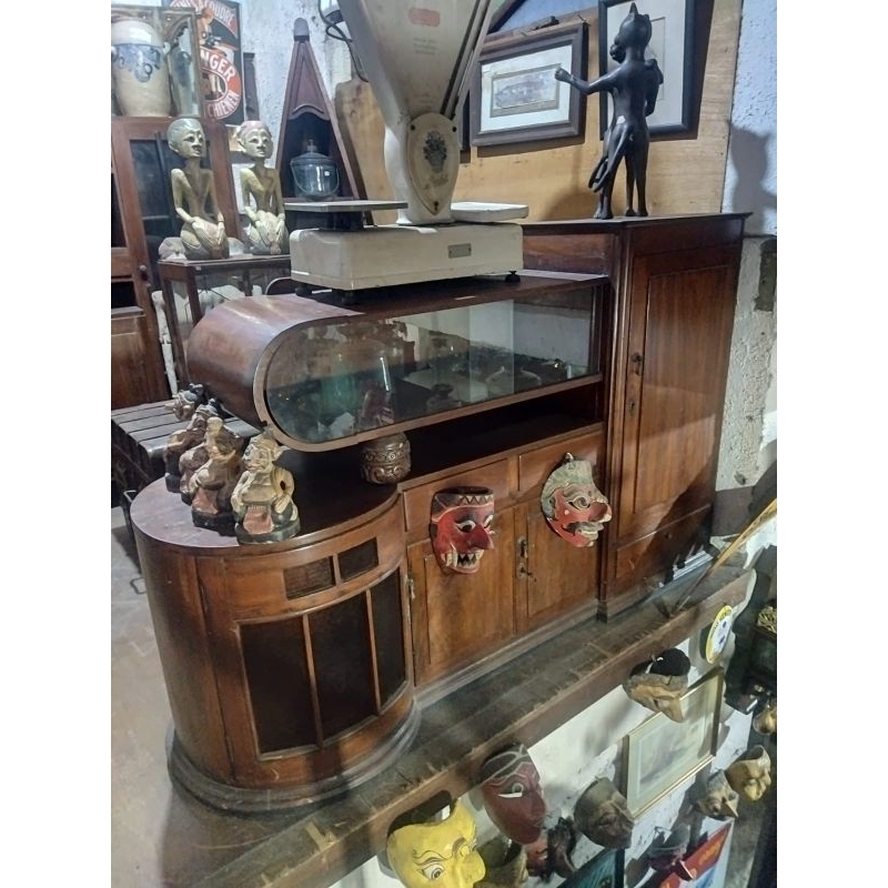 Bufet Bifet Lemari Art Deco Kayu Jati Antik