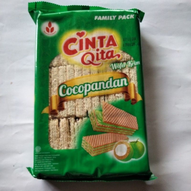 wafer krim cocopandan 260g cinta qita