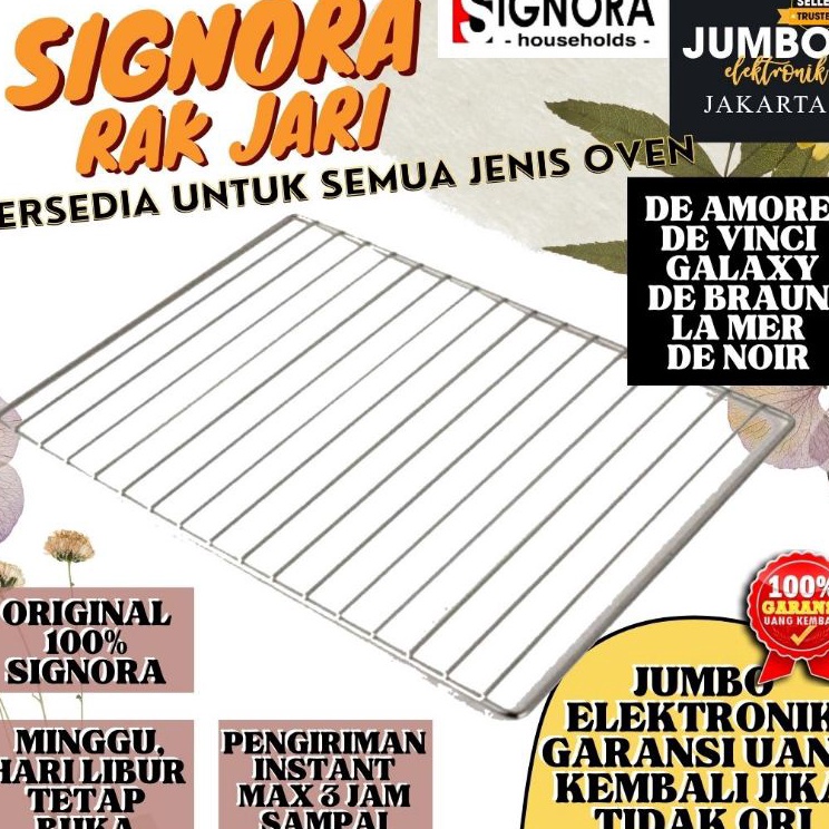 ADA SEMUA TIPE ORIGINAL 1 Rak Jari Tray Jaring Oven Signora De Amore Rak Jari Oven De Braun Rak Jari