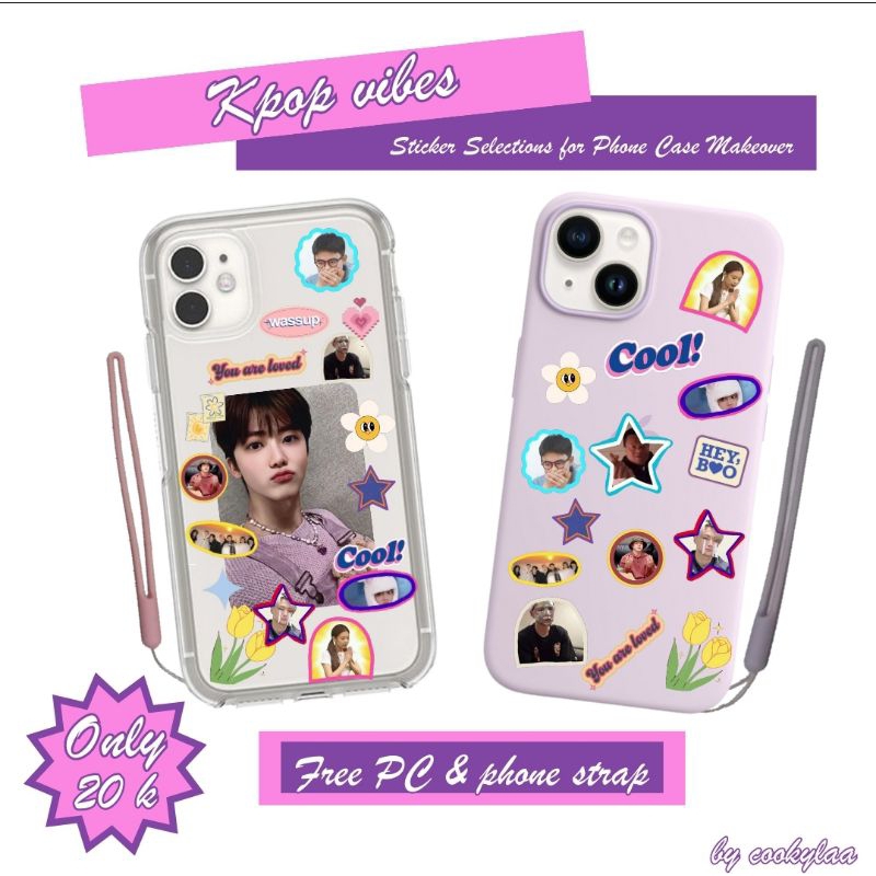 

Kpop Vibes (Sticker Selections for phone case makeover)