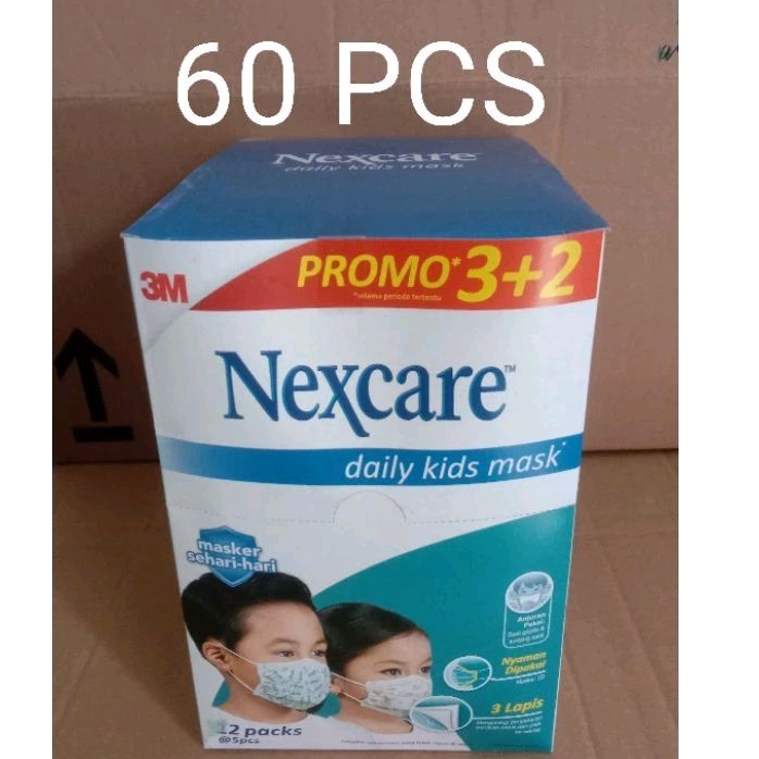 Masker Nexcare Kids Anak Rejuvenate (PROMO) 60 pcs