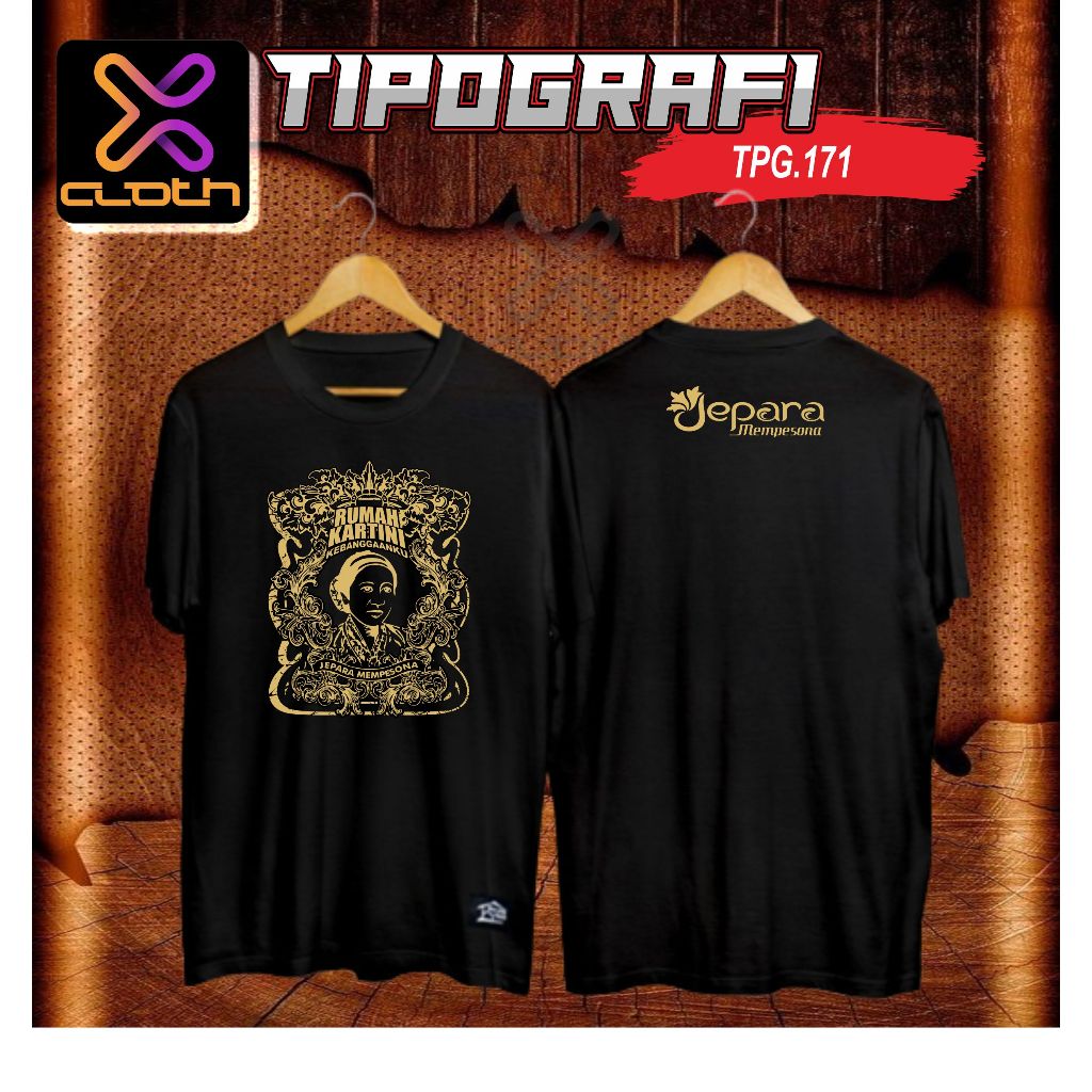 Kaos Custom satuan sablon Jepara Bumi Kartini