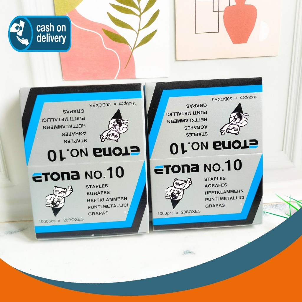 

REFILL STAPLES ETONA UKURAN 10 1 BOX ISI 20 PCS RF-1123 ASLI ORIGINAL ISI ULANG STAPLER PENGOKOT ALAT TULIS KANTOR SEKOLAH MURAH TERMURAH COD