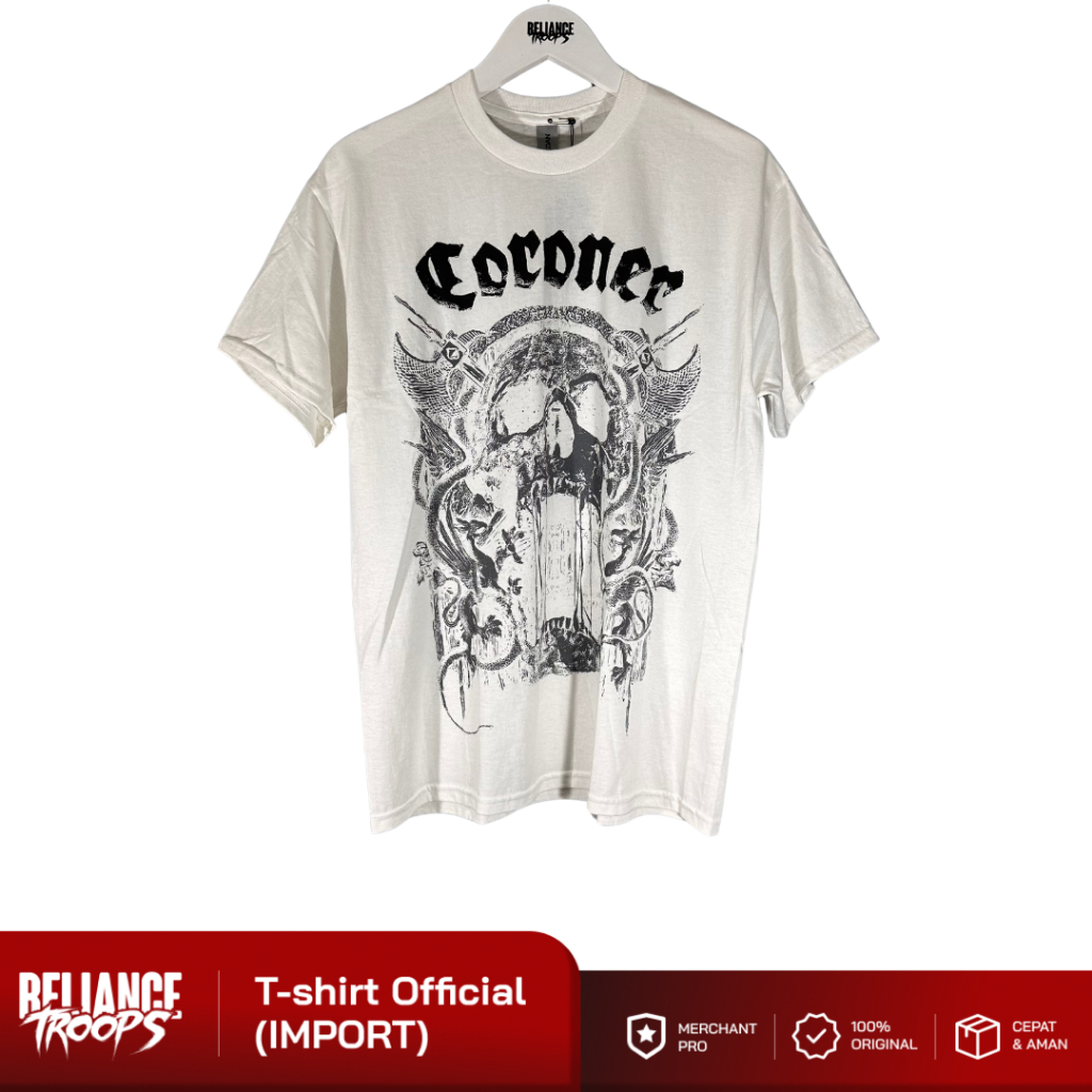 T-shirt Official | Coroner - Skull Weisses