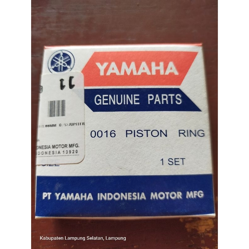5TP-E1607-00 Yamaha Original Jupiter Z Jupiter Z New Vega R New Oversize 100 Ring Piston Ring Seher 