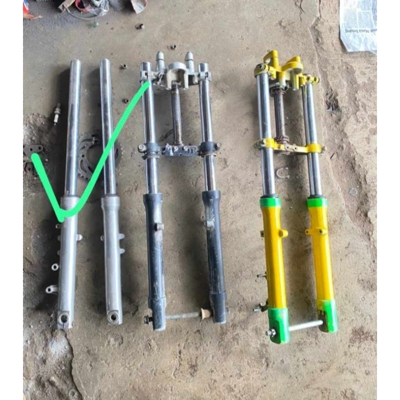 Skok Shock Sok Depan Yamaha Vixion Old Lama Original Bekas Copotan Motor Second 2nd