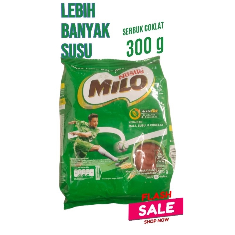 

MILO ACTIVE GO | SUSU BUBUK | NESTLE RASA COKLAT 300g