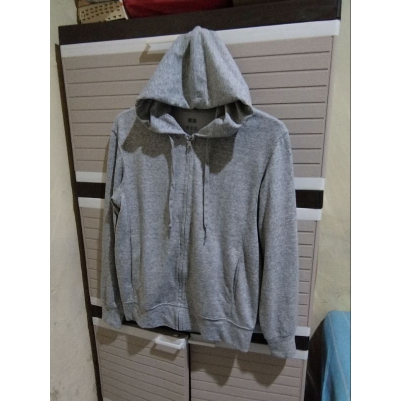 Hoodie Zipper Uniqlo AIRism