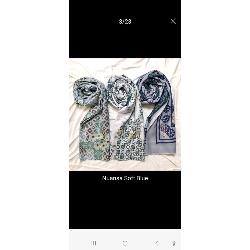 HIJAB SEGIEMPAT MOTIF AZAHRA