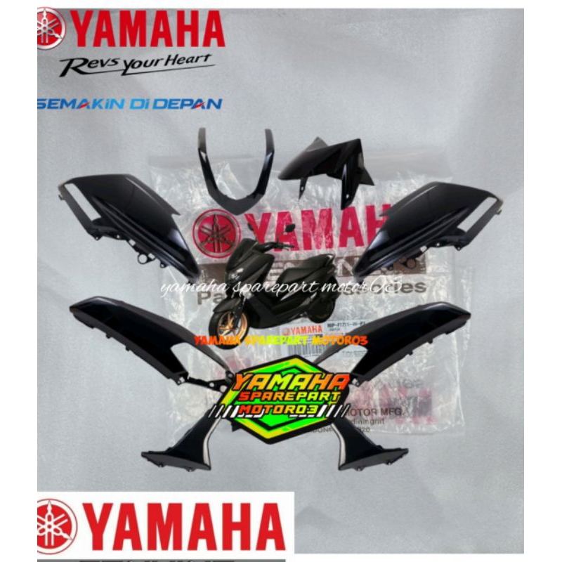 COVER BODY HALUS SET NMAX Nmax 155 HITAM GLOSSY Nmax old 2DP ORIGINAL YAMAHA YGP