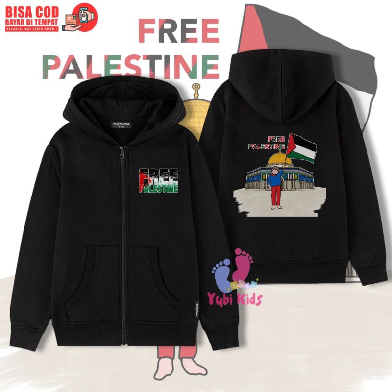 Jaket Zipper Palestina / Jaket Resleting