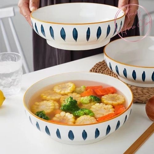 THS Mangkok Sup Keramik Size Besar / Mangkuk Saji Makan