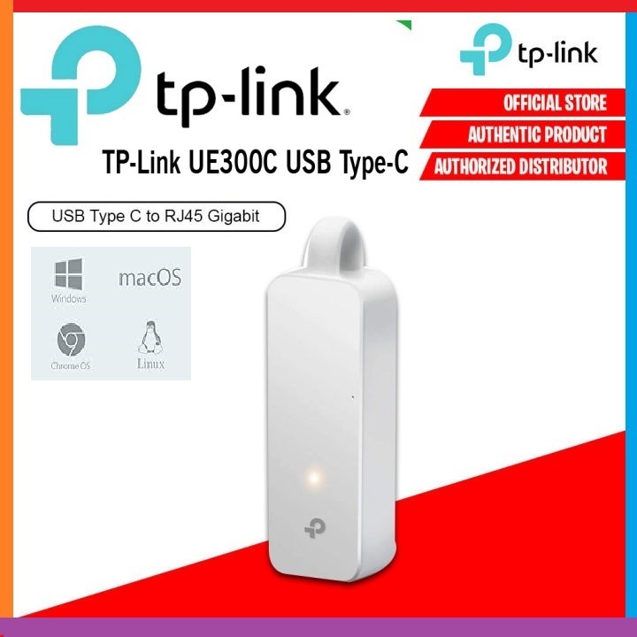 Adapter converter USB Type C To Lan Gigabit TPLINK UE300C