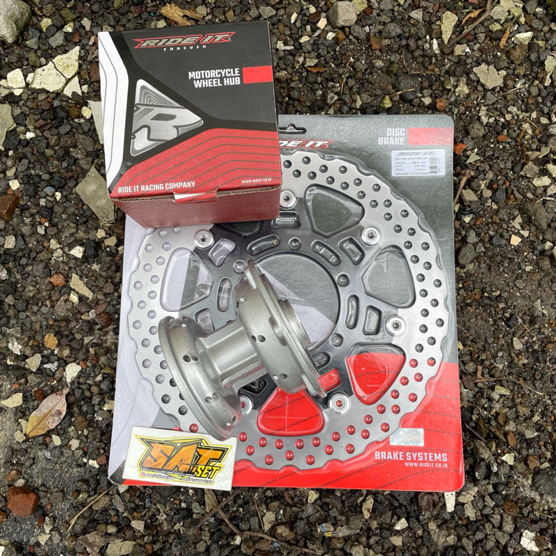 Tromol KLX d tracker set piringan Ride It Tromol Depan Ride It