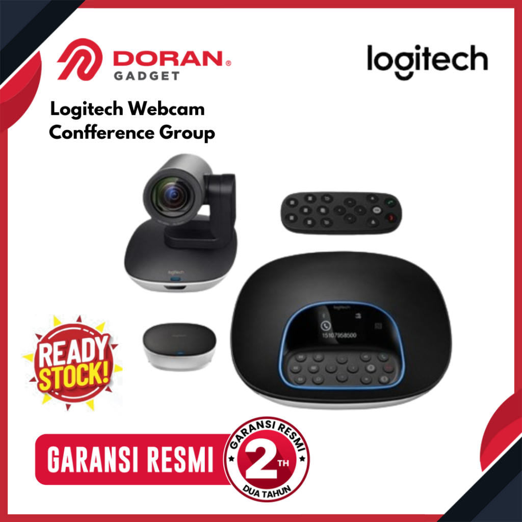 Logitech VC Group I Video Conference Camera I Hd & 10X Zoom - Garansi 2 Tahun