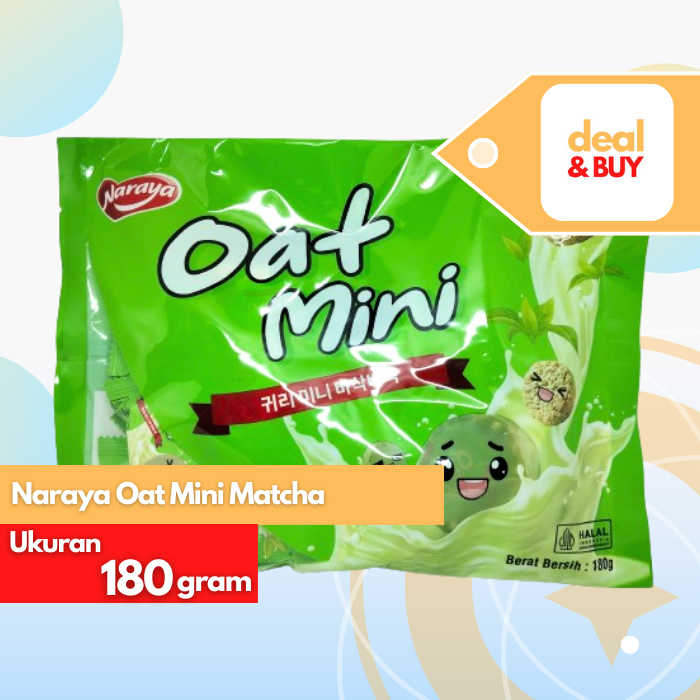 

Naraya Oat Mini Matcha 180gr
