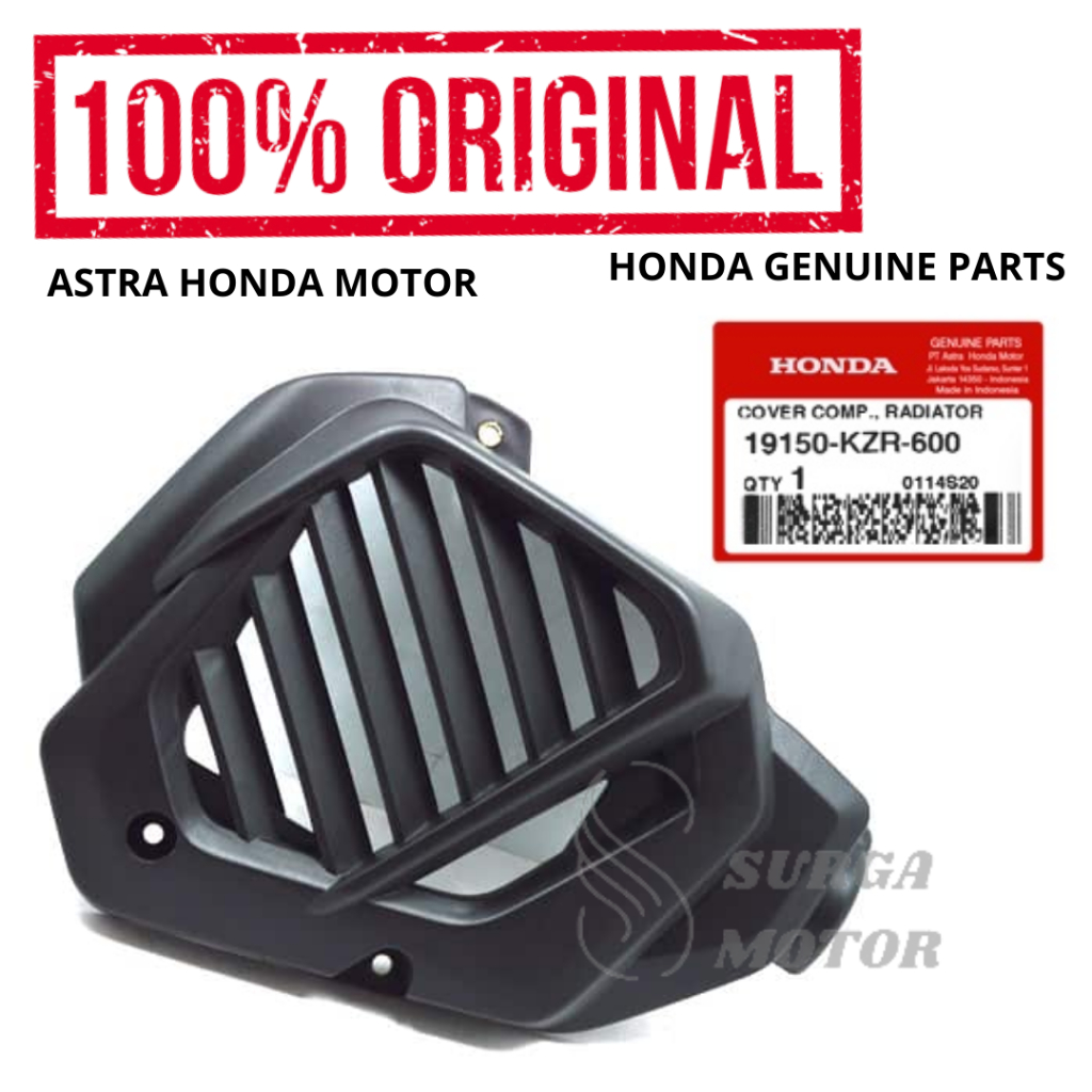 Cover Tutup Radiator Vario 125 FI Lama Original Honda AHM 19150-KZR-600 Case Penutup Pelindung Kipas