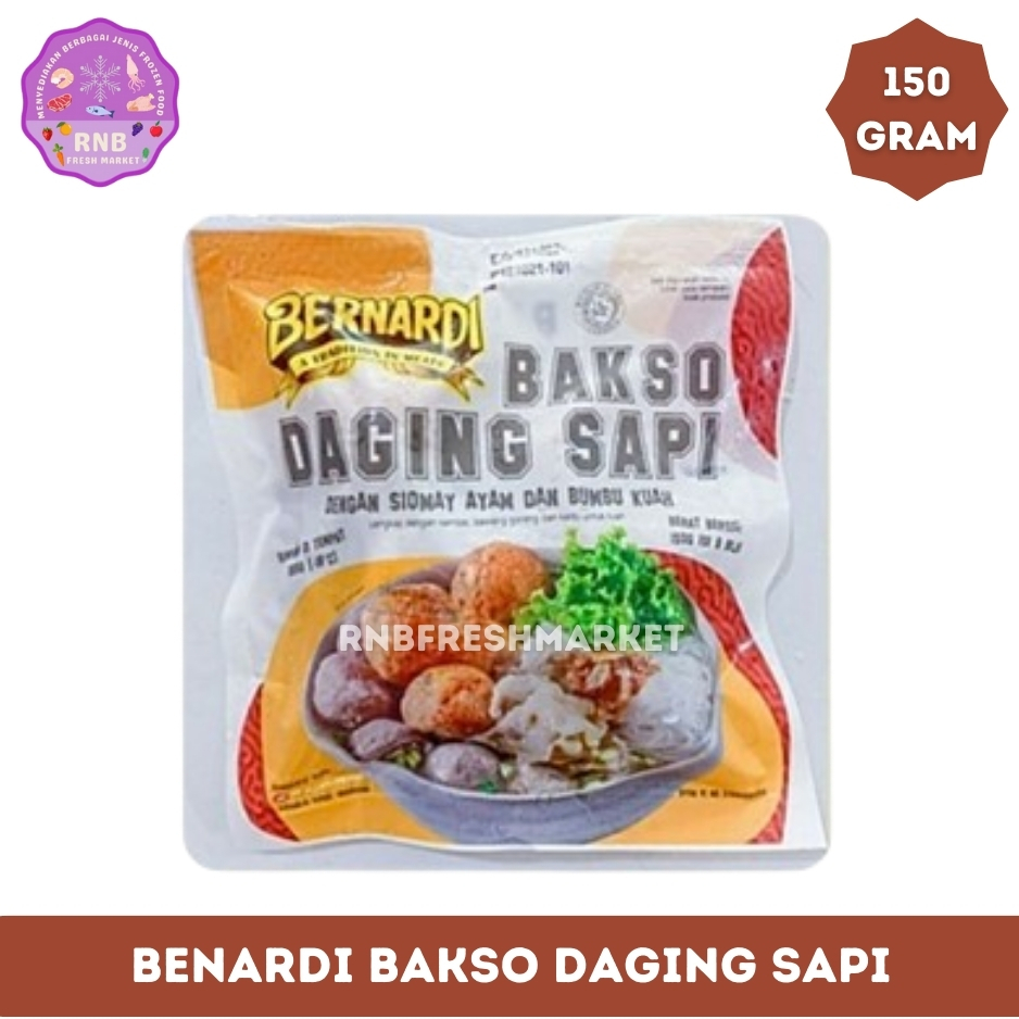 

Benardi Bakso Daging Sapi Netto 150 Gram