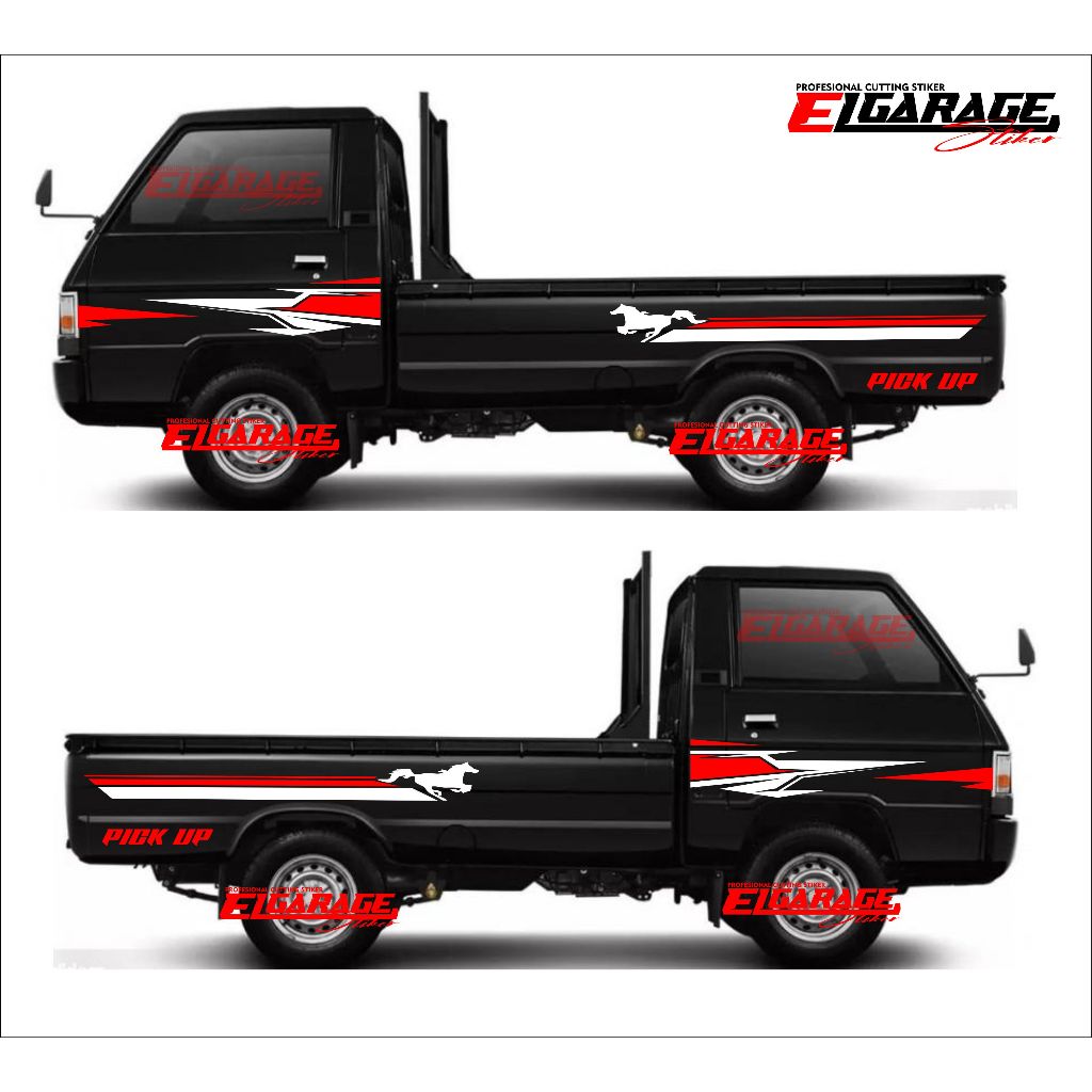 seticker  stripe mobil L300 seticker body mobil L300 vasiasi body mobil L300