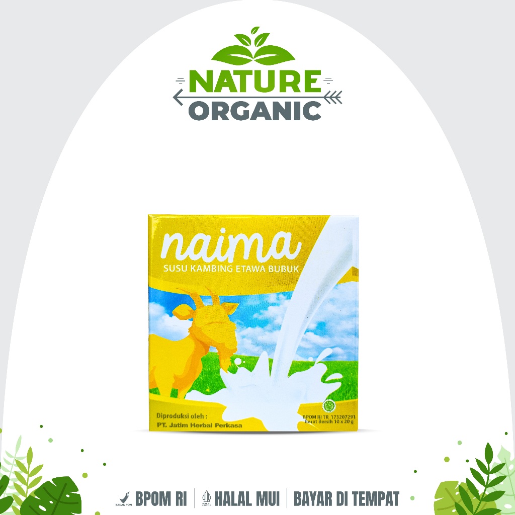 

NAIMA Susu Kambing Etawa Atasi Masalah Pernafasan TBC Asma Plus Propolis Bee Pollen BPOM