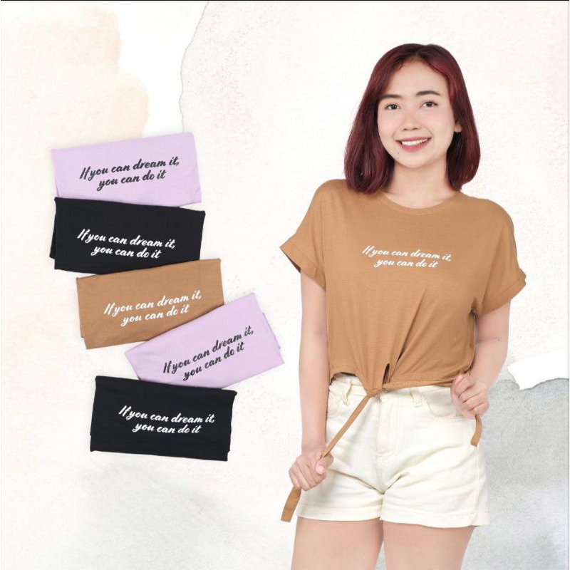 ATASAN CROP TOP LEMONE RAYON