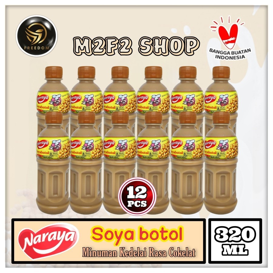 

Naraya Minuman Susu Kedelai Chocolate | Cokelat Soya Botol Pet - 320 ml (Kemasan 12 Pcs)