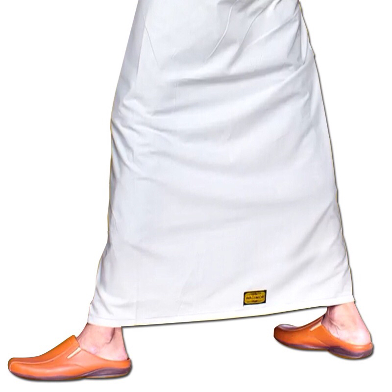 GROSIR ISI 10 pcs | WADIMOR SARUNG PUTIH POLOS | WADIMOR SARUNG PUTIH DENGAN TUMPAL PRIA DEWASA | KE