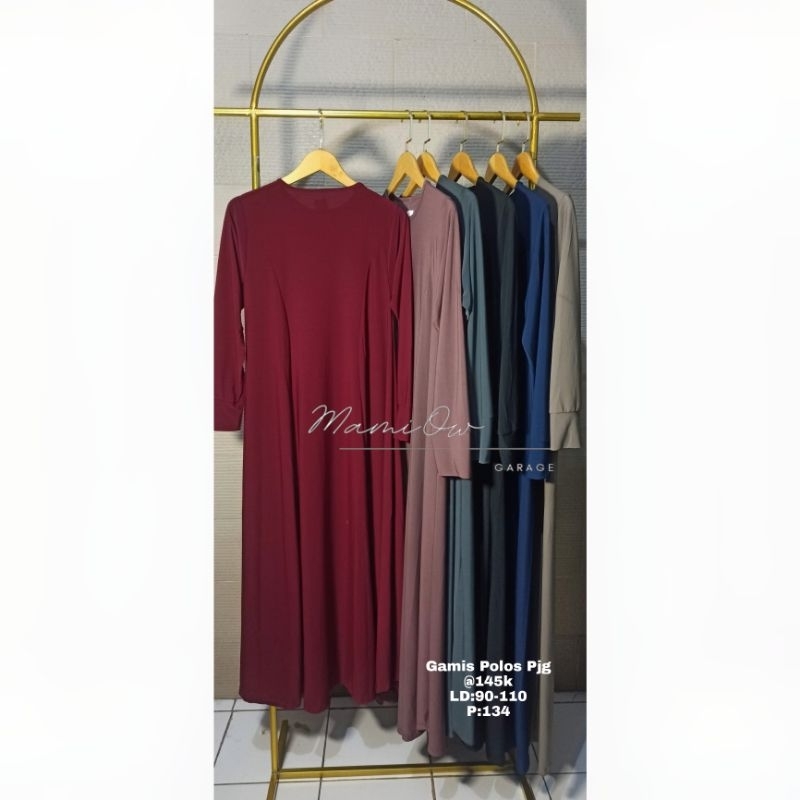 Gamis Polos Panjang