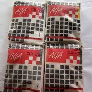 Semen Nat Keramik Oker AGA Coklat Hijau Cream Krem Putih 1 kg (A18 MISTY GRAY)