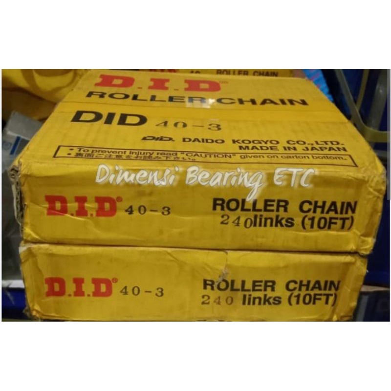 RS 40-3 DID ROLLER CHAIN