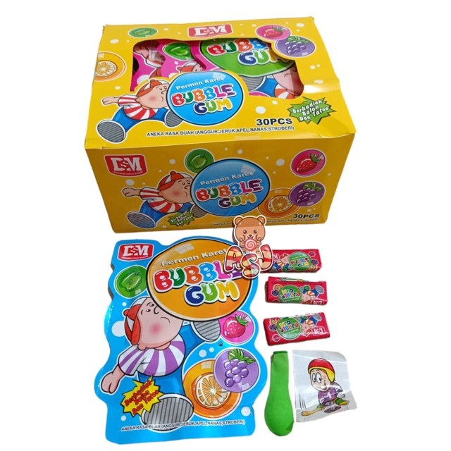 

DSM BUBBLE GUM BALON BOX ISI 30