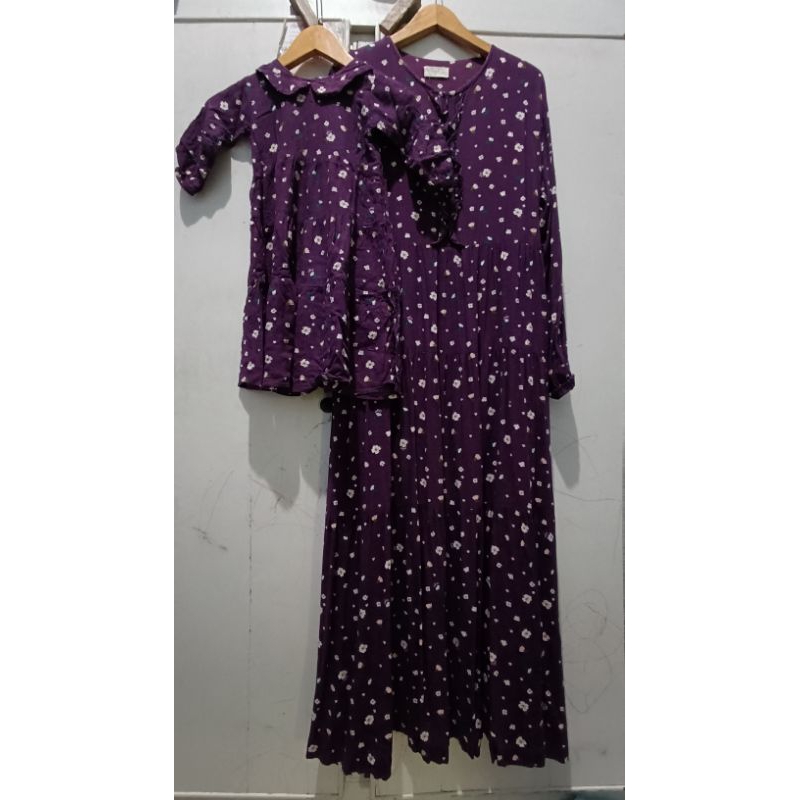 Preloved Atelier Angelina Pansy Eggplant 1-2y