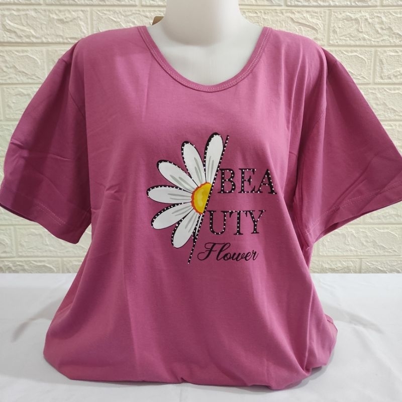 Calfia Kaos Wanita Jumbo Lengan Pendek Ukuran 4L Bigsize CL4-02