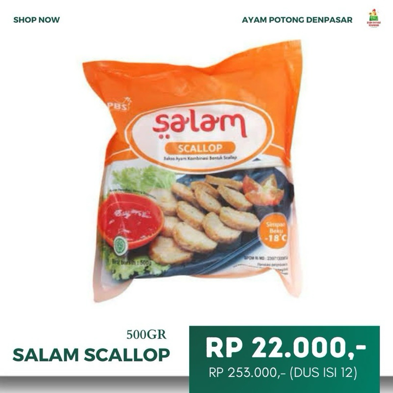 

SALAM SCALLOP AYAM 500gr