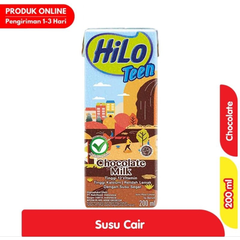 

HiLo Teen Susu UHT Chocolate 200 ml