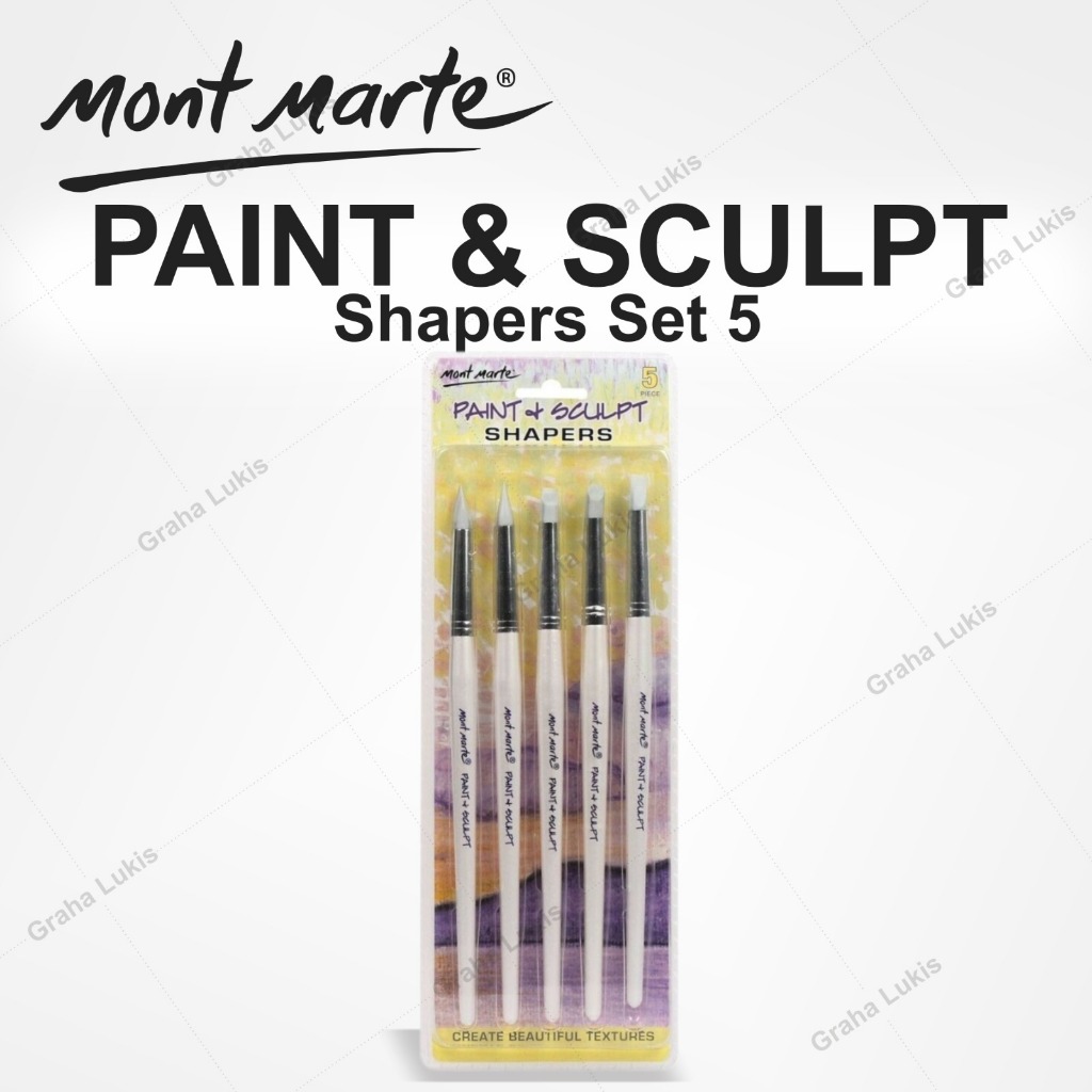 

Mont Marte Paint & Sculpt Shapers 5pcs