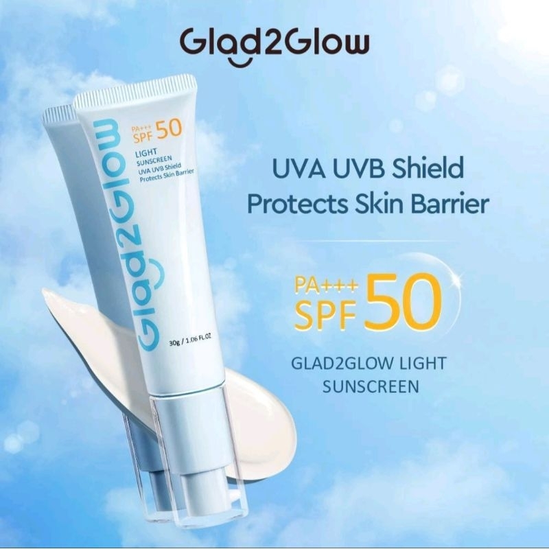 Glad2glow Light Sunscreen SPF50 PA+++ 30g