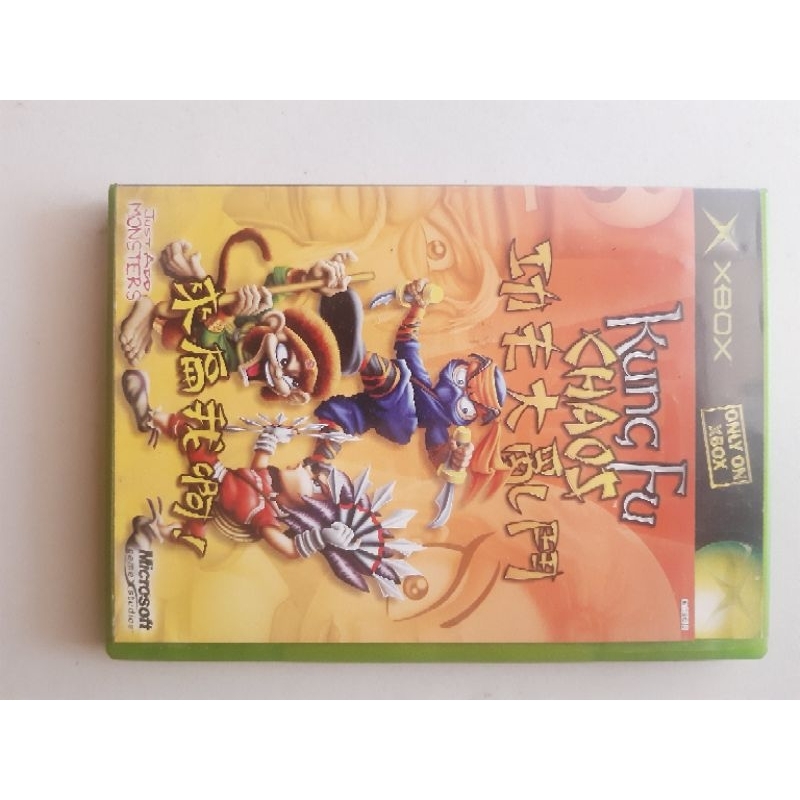 dvd kaset game original KUNG FU CHAOS for xbox classic