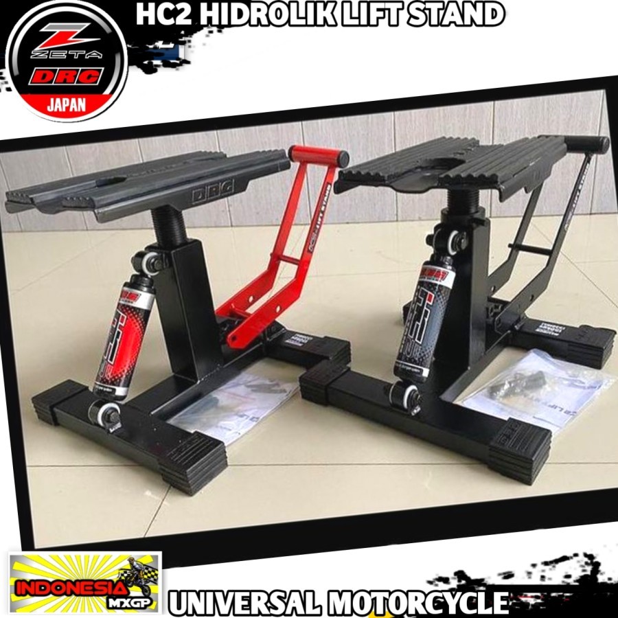DRC HC2 LIFT JACKSTAND HIDROLIK - STANDAR TENGAH PADDOCK SET ADVENTURE TRAIL - ENDURO KOMPETISI OFF-