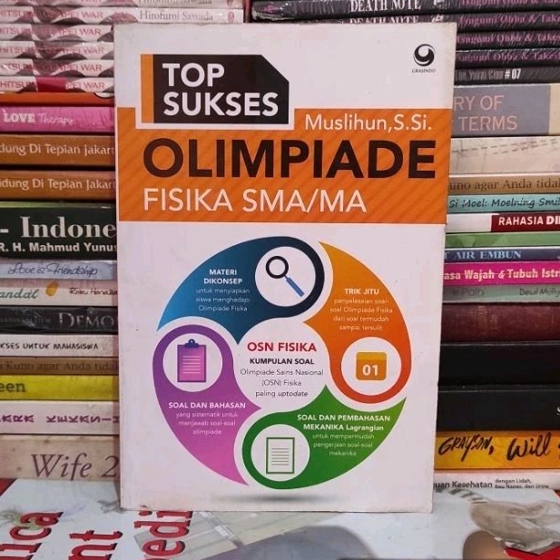 Buku Original TOP SUKSES OLIMPIADE FISIKA SMA/MA Muslihun, S. Si