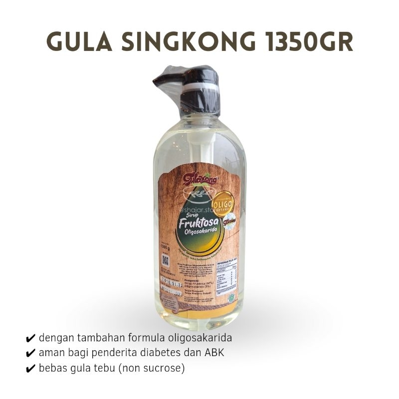 

GULAKONG 1350GR / GULA SINGKONG / GULA TAPIOKA ALAMI / PEMANIS Sirup Fruktosa Oligosakarida / RENDAH KALORI AMAN UNTUK DIABETES /SEHAT JSR