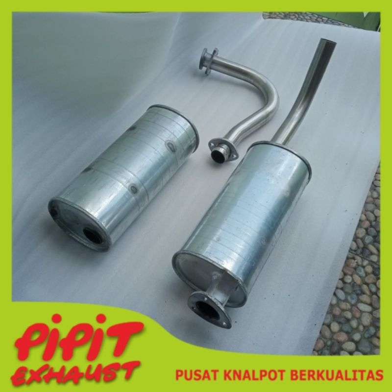 Knalpot Mobil tabung knalpot standar galvanis Colt diesel L300 PS100 umplung ragasa pipa full bendin