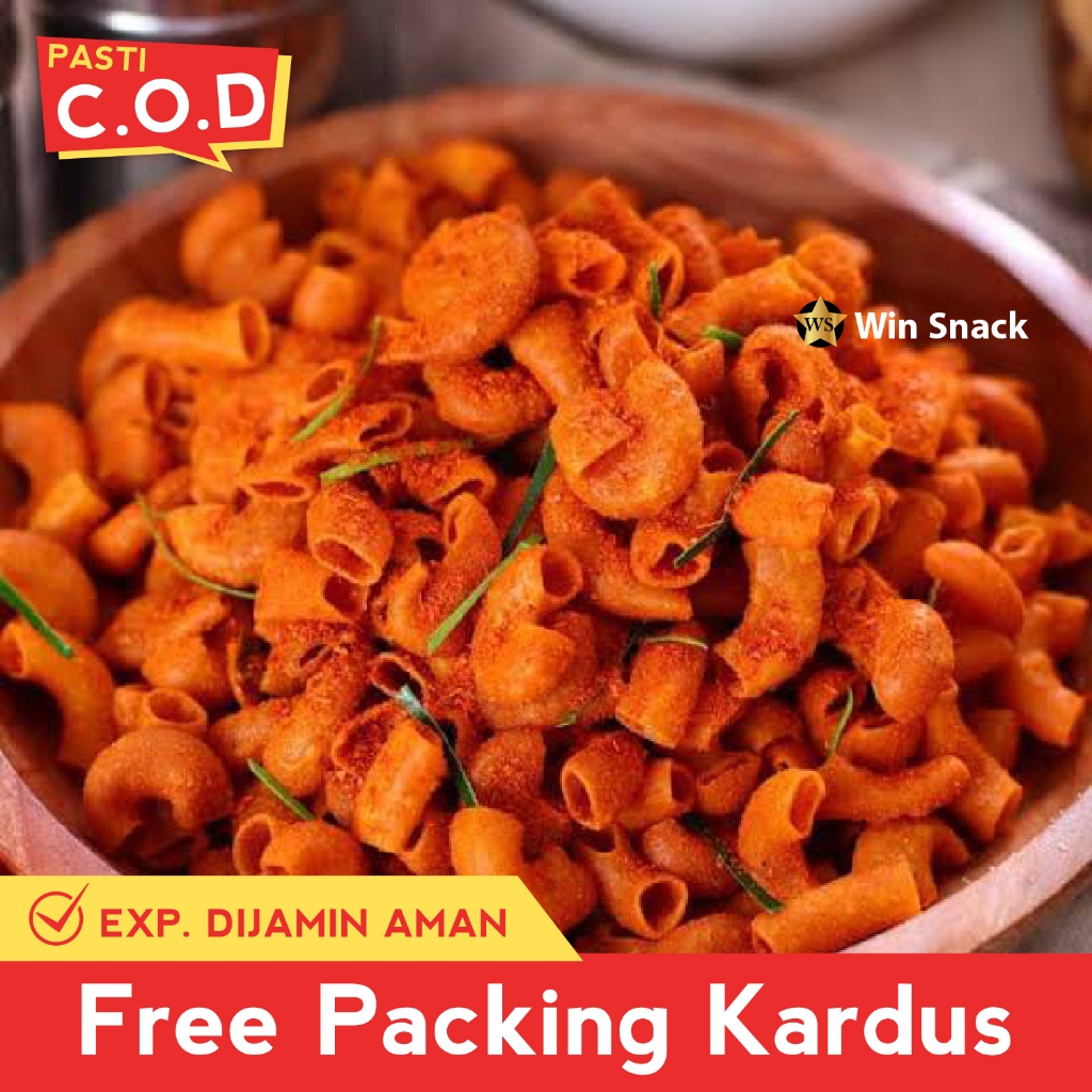 

PROMO MAKARONI PEDAS 1KG CEMILAN NIKMAT JAJANAN MURAH MERIAH