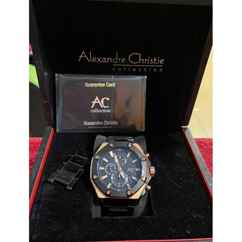 Dijual Jam Tangan Cowok Mewah, AC 9601 MC Rosegold Rantai