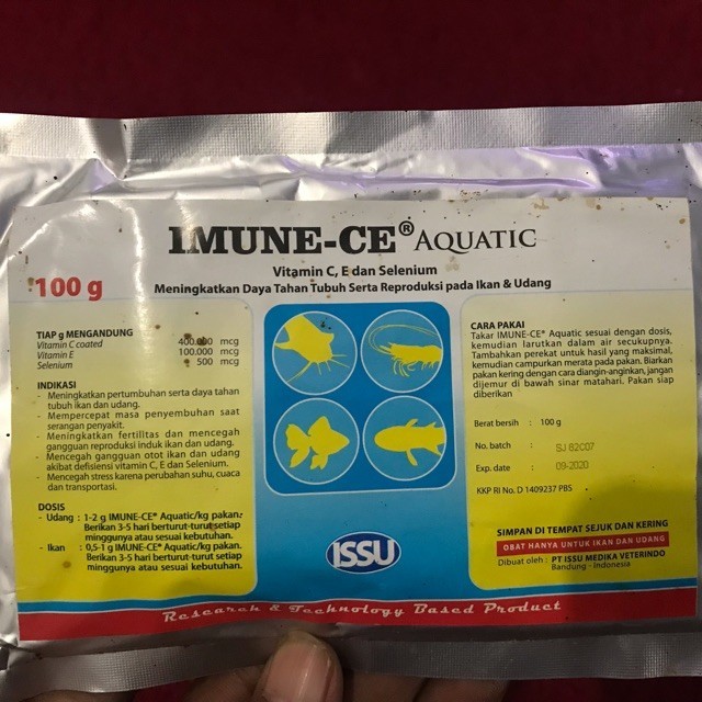 IMUNE CE Aquatic Vitamin C, E dan Selenium Vitamin Ikan dan Udang