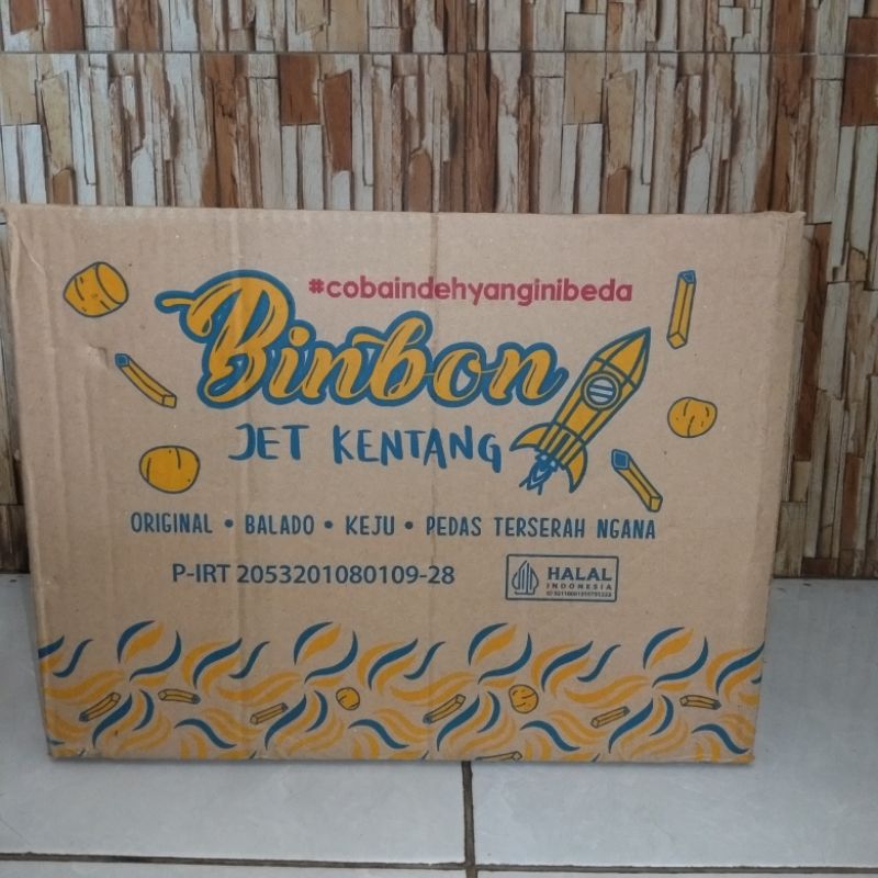 

ready Snack stik kentang Binbon 1 dus isi 5 aneka rasa