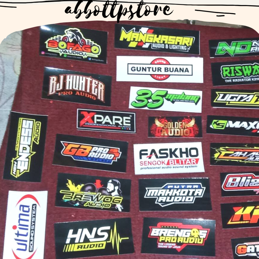 

SOUND SYSTEM ISI 25||Stiker Sound System / Sound Balap|Stiker AUDIO SOUND SYSTEM