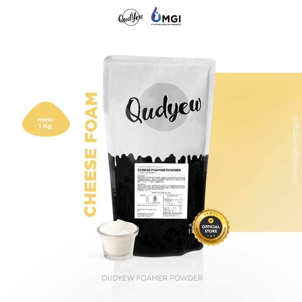 

Mutiaragemilang.id Qudyew CHEESE FOAM Cream Foam Powder Toping Minuman Premium Import 1kg