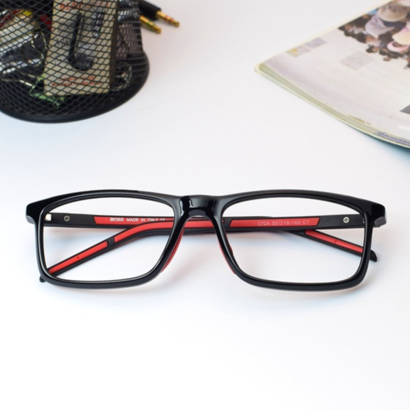 Frame kacamata minus pria (frame+lensa) kacamata sporty 0704